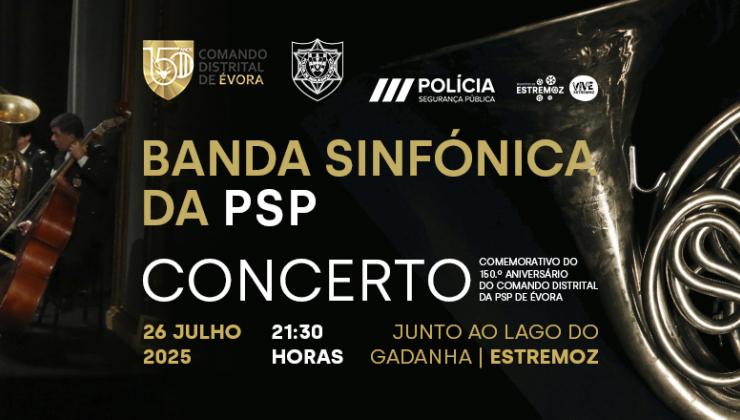 Imagem Notícia Concerto da Banda Sinfónica da PSP, em Estremoz